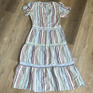 NWT!! Loft brand, mid length, striped dress- size 4